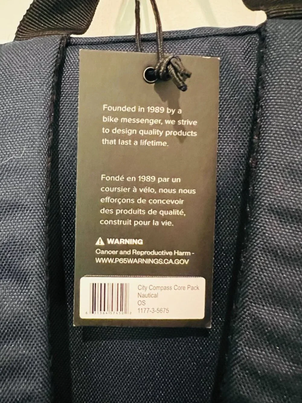 Timbuk2 Laptop Backpack Navy Blue Travel Commuter Business New with Tags